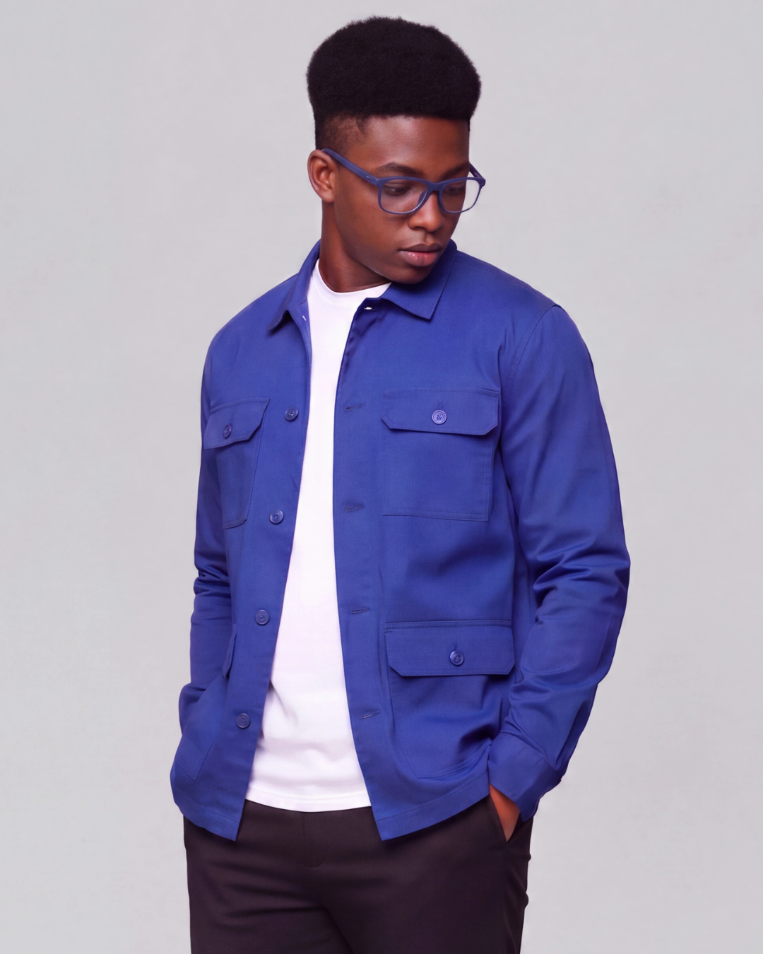 Boys' Four-Pocket Utility Overshirt
