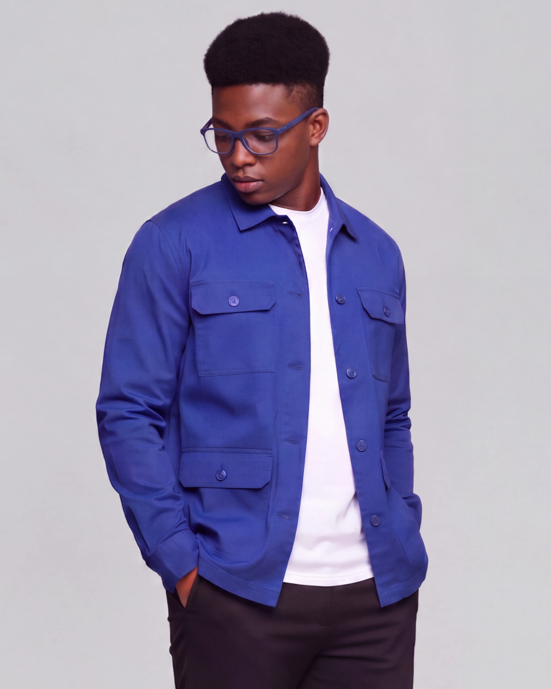 Boys' Four-Pocket Utility Overshirt