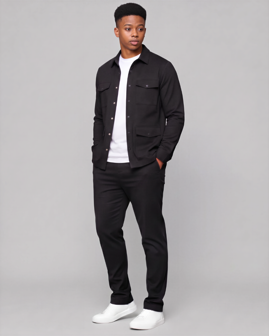 Boys' Four-Pocket Utility Overshirt