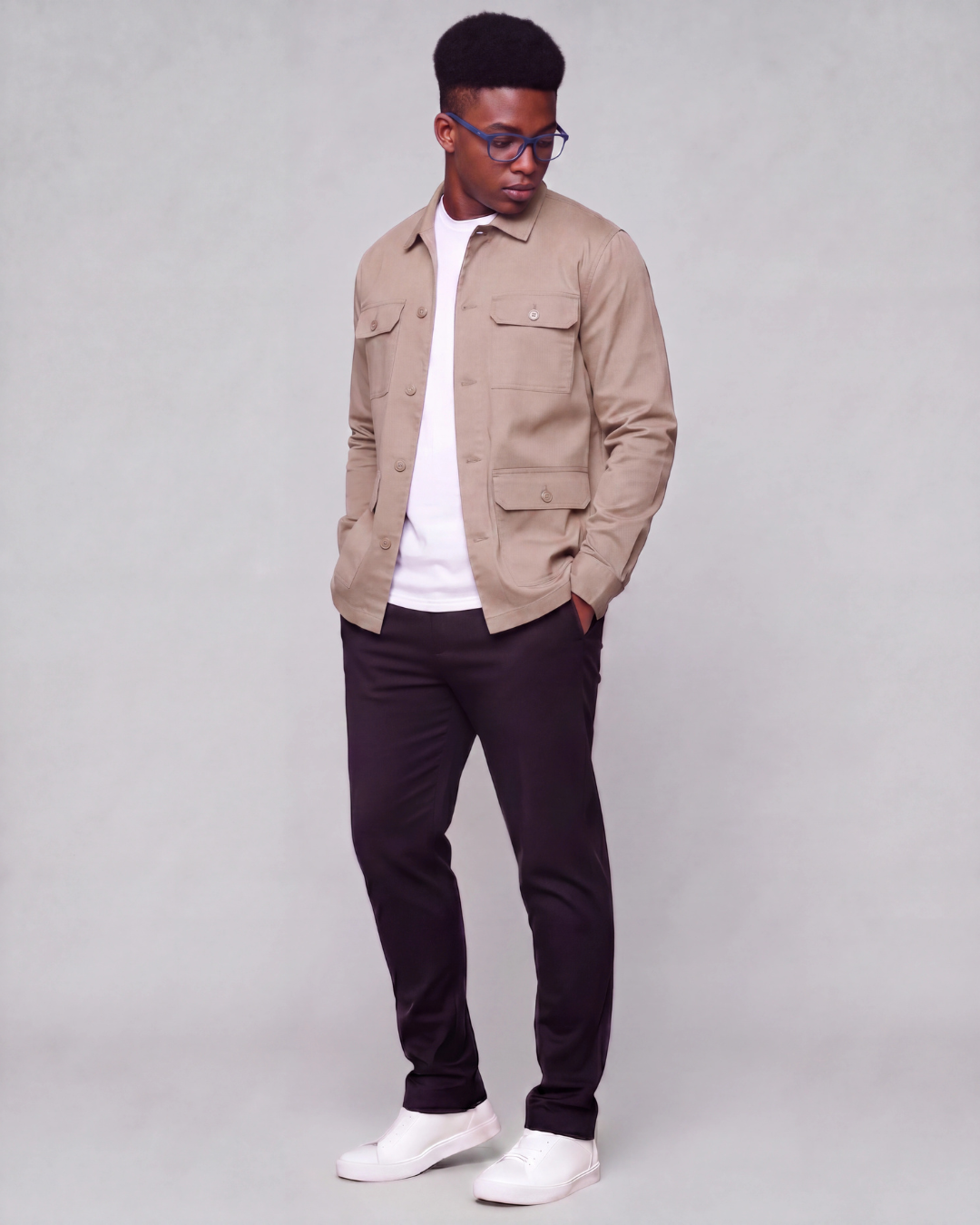 Boys' Four-Pocket Utility Overshirt
