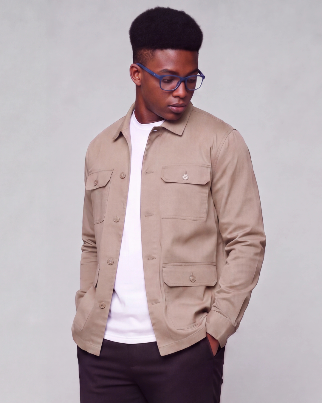 Boys' Four-Pocket Utility Overshirt