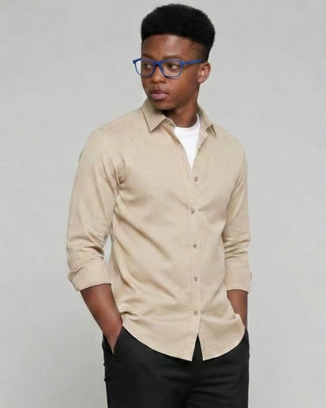 Boys' Classic Long-Sleeve Overshirt