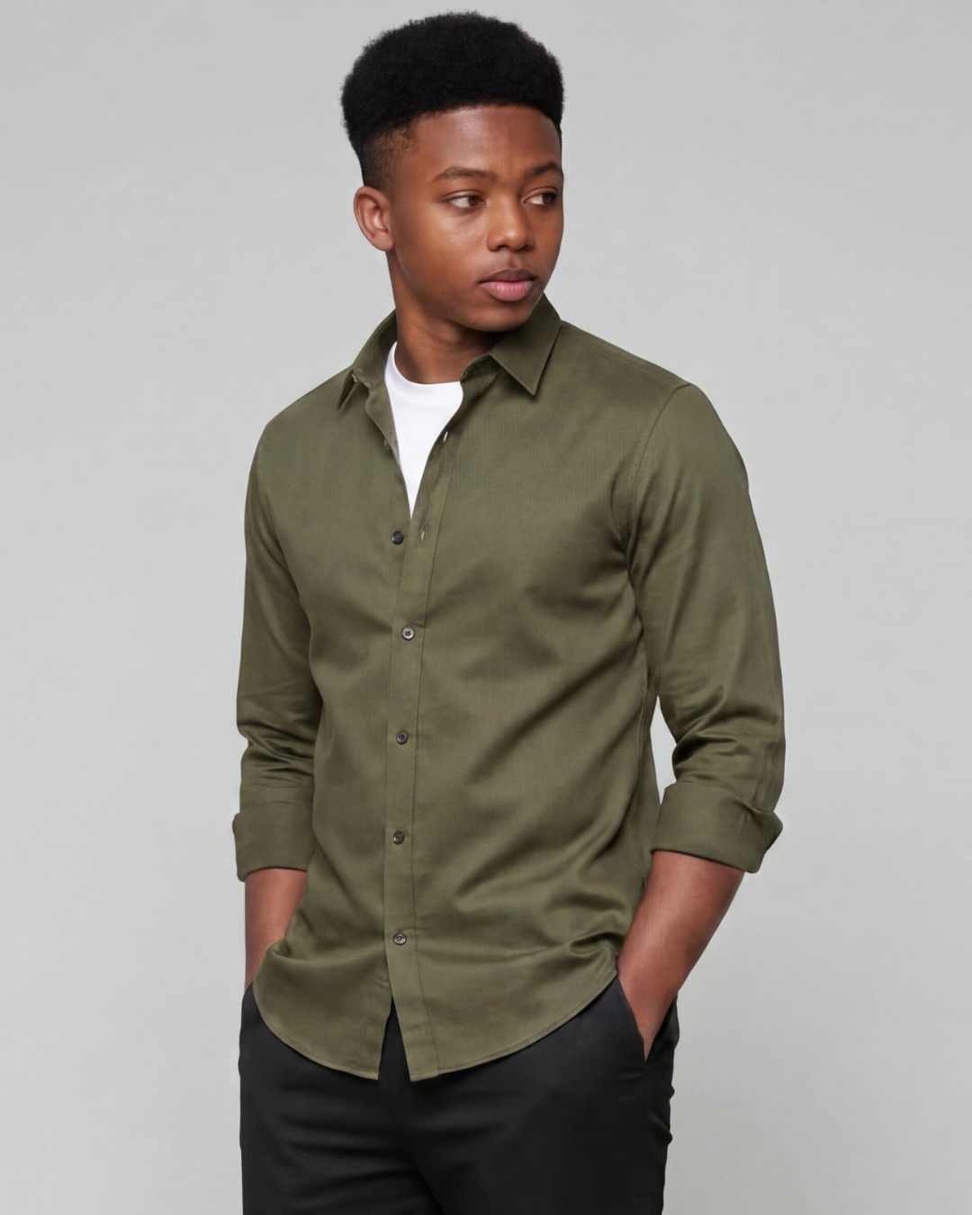 Boys' Classic Long-Sleeve Overshirt