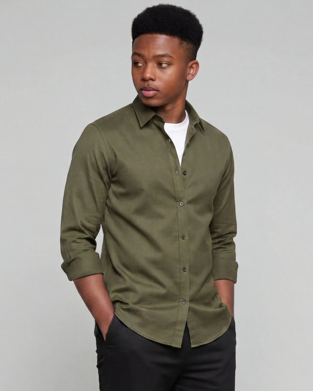 Boys' Classic Long-Sleeve Overshirt