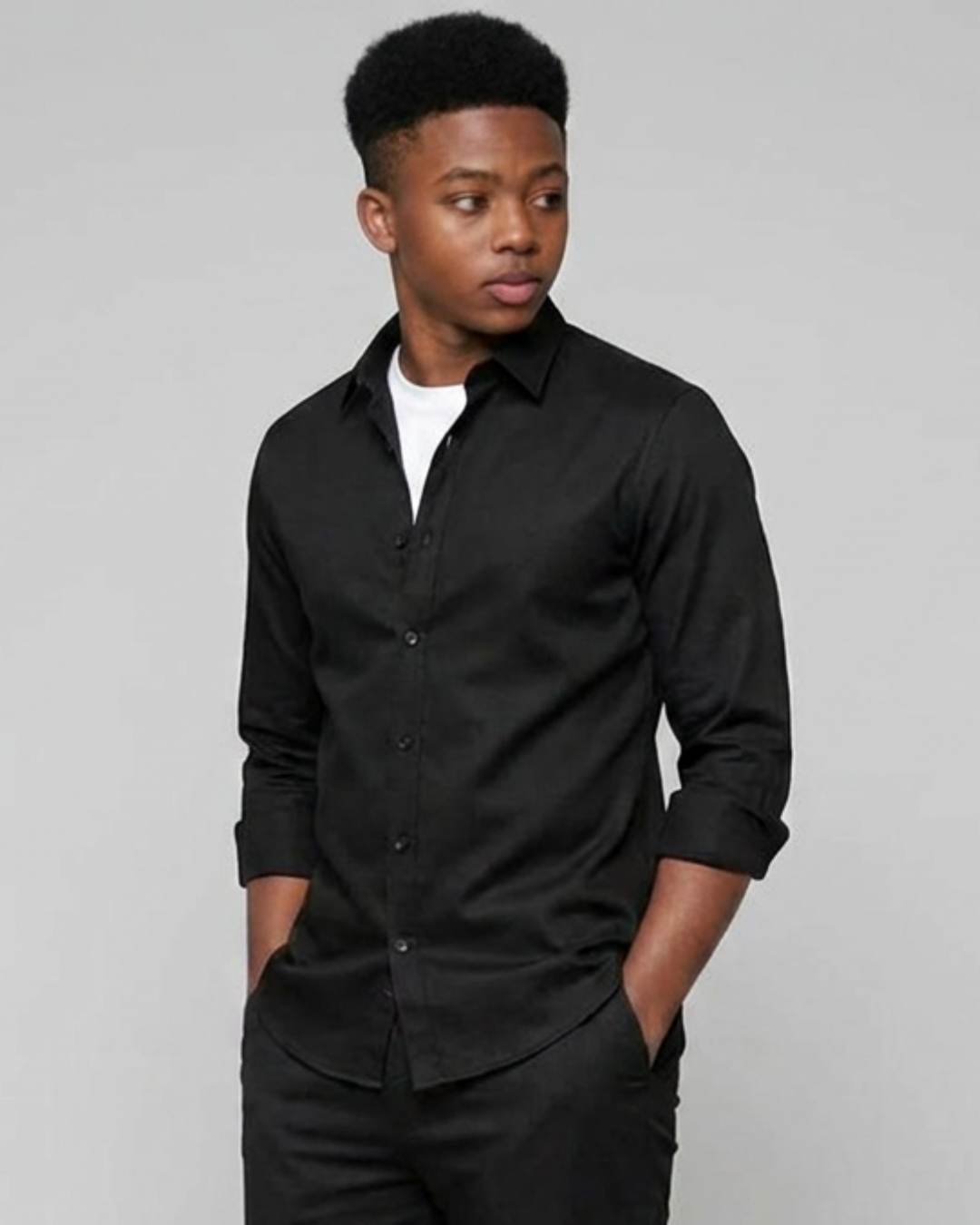 Boys' Classic Long-Sleeve Overshirt