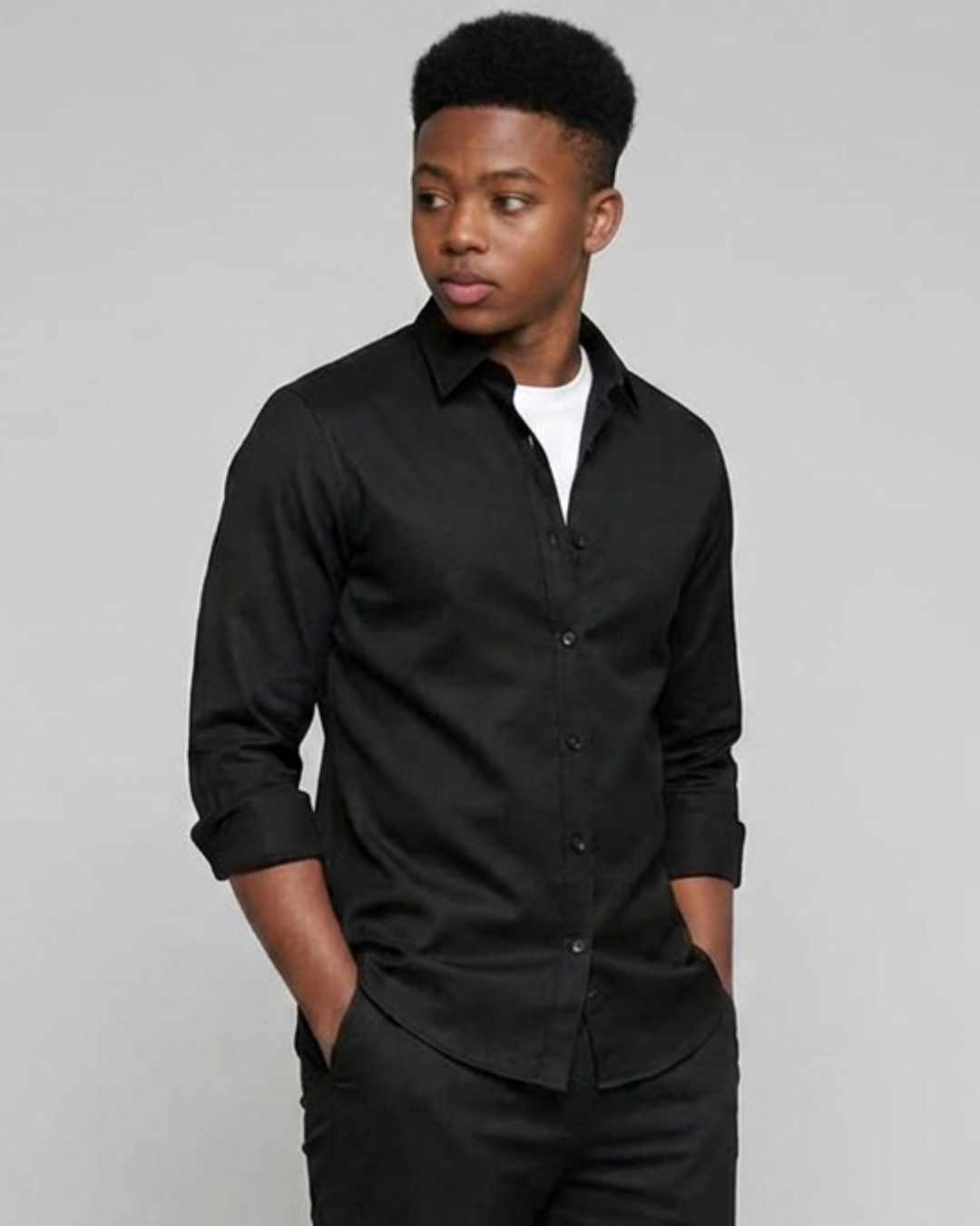 Boys' Classic Long-Sleeve Overshirt