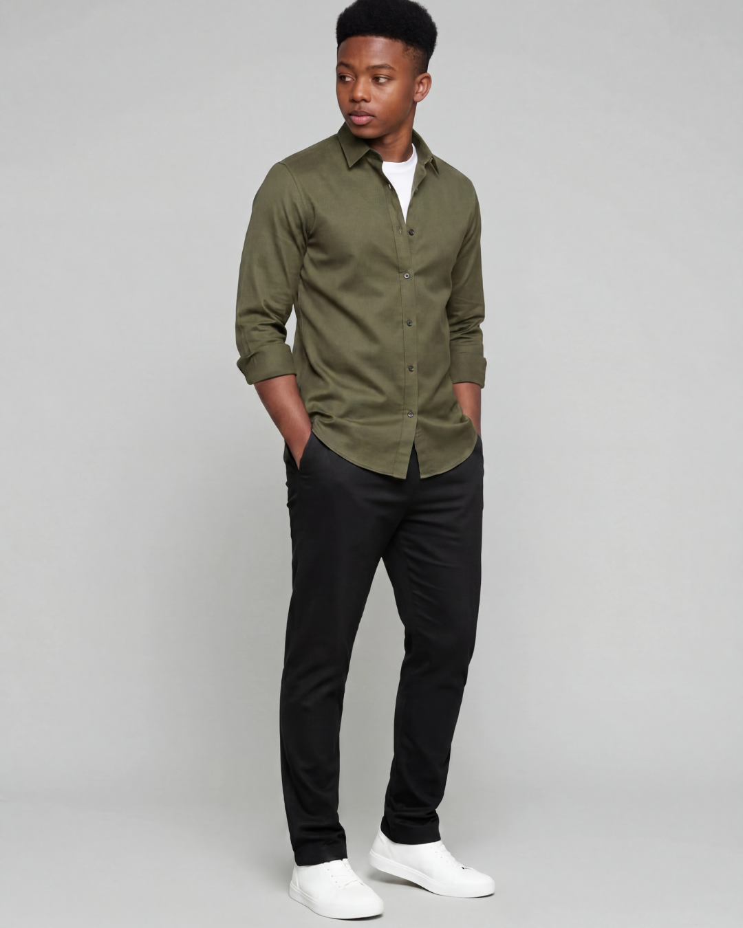 Boys' Classic Long-Sleeve Overshirt