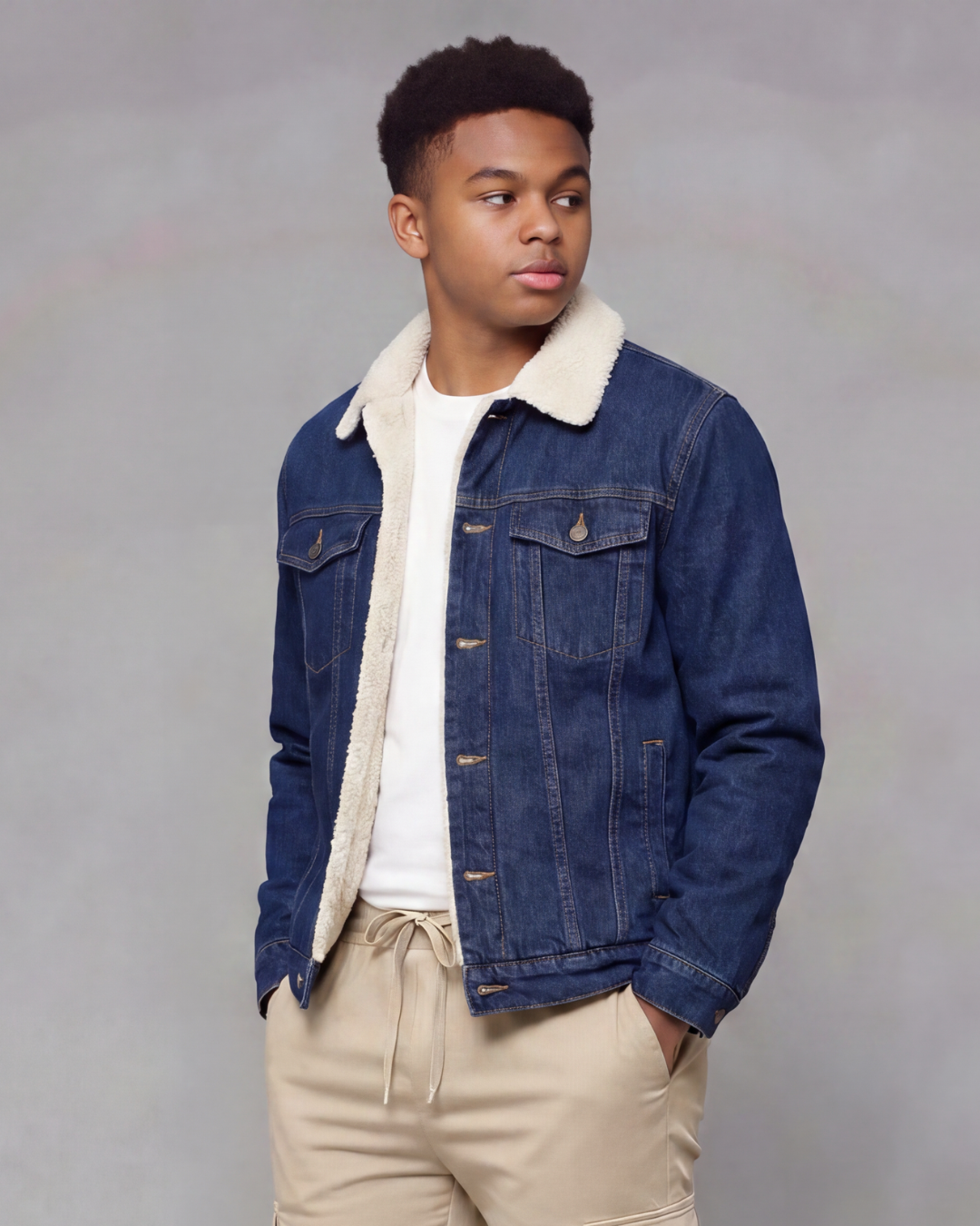 Boys' Sherpa-Lined Chore Jacket