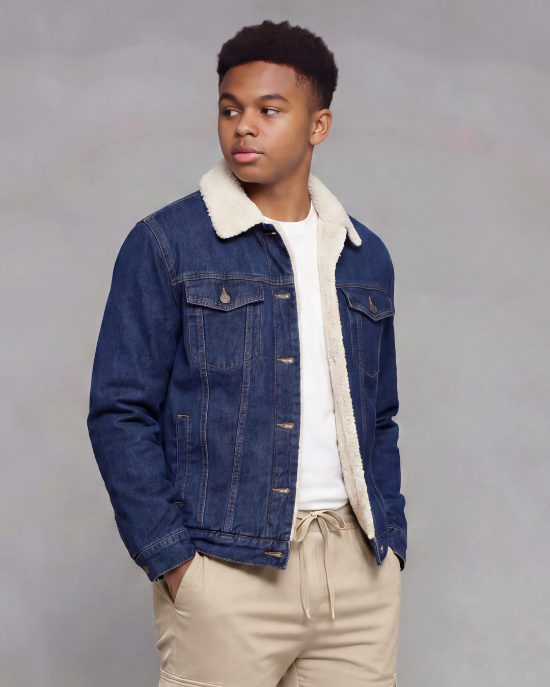 Boys' Sherpa-Lined Chore Jacket