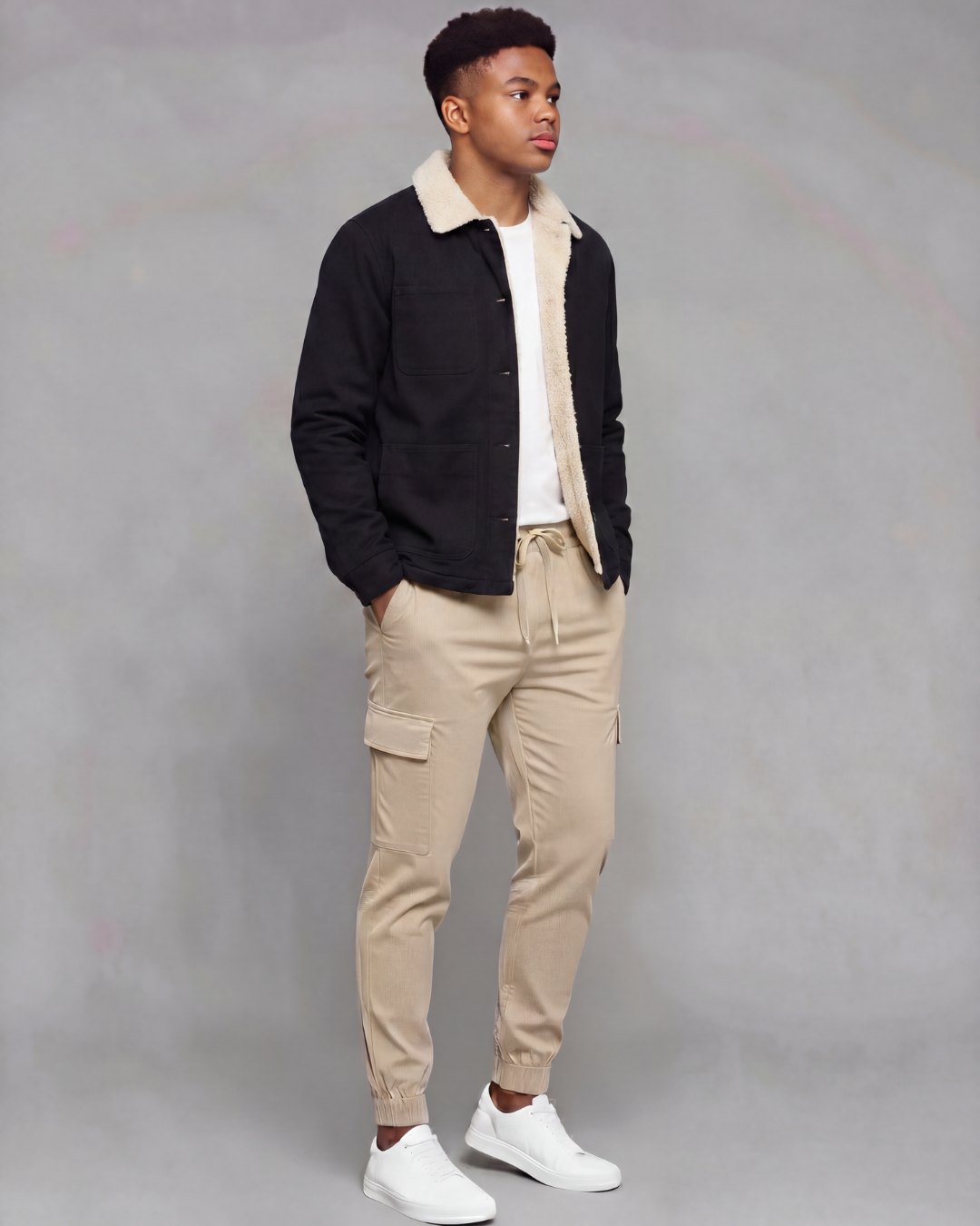 Boys' Sherpa-Lined Chore Jacket