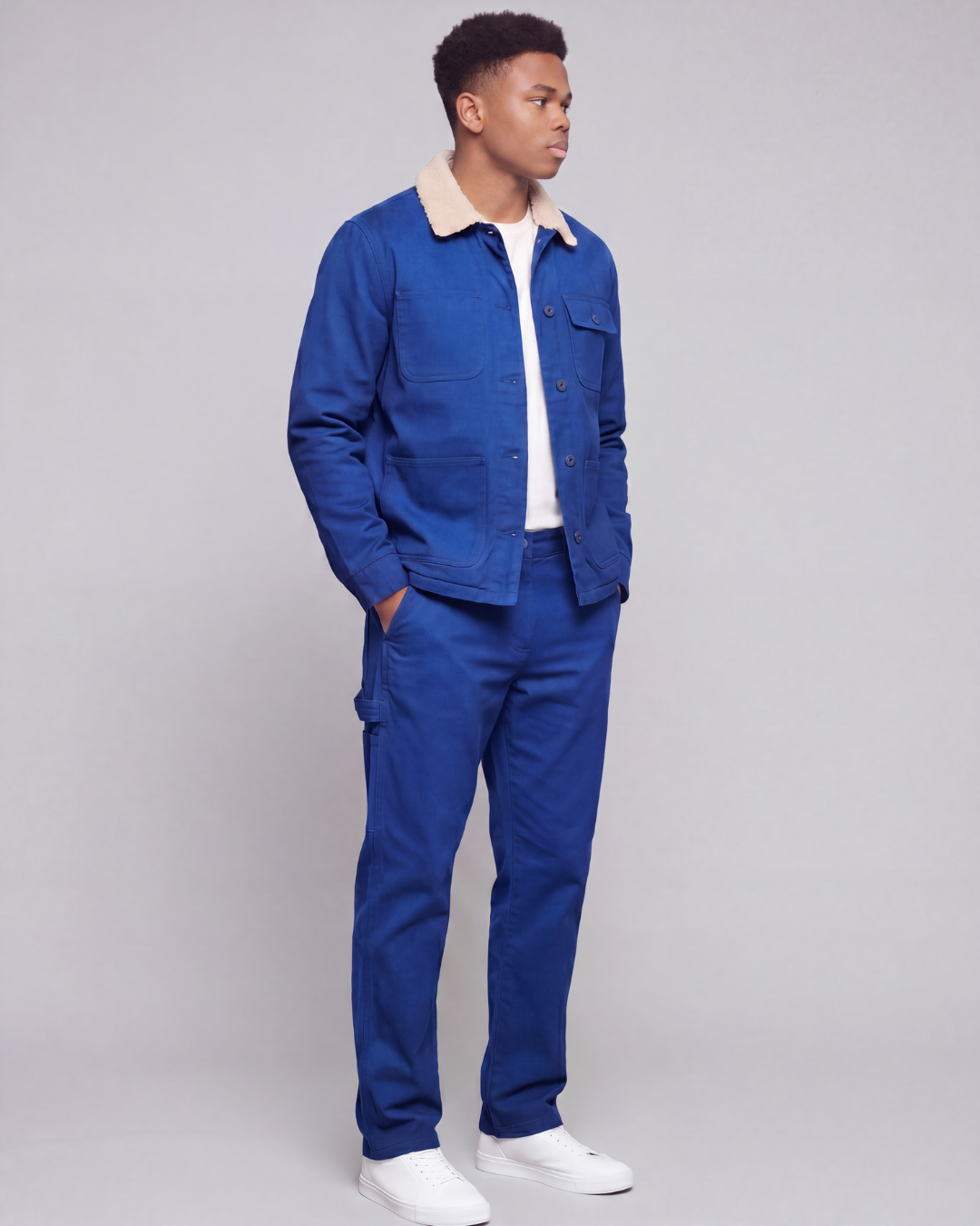 Boys' Carpenter Utility Pants + Sherpa-Lined Chore Jacket Set