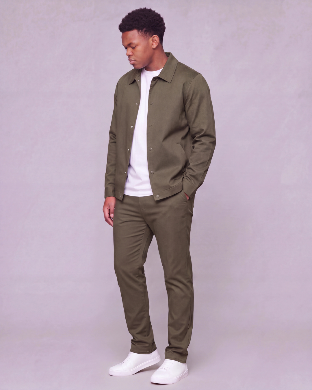Boys' Classic Chino Pants + Coach Jacket Set