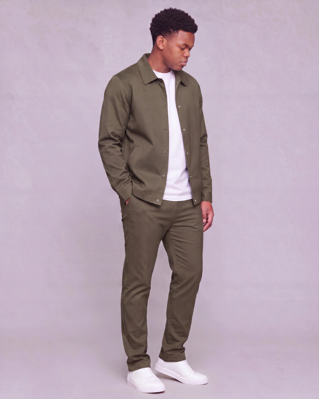 Boys' Classic Chino Pants + Coach Jacket Set