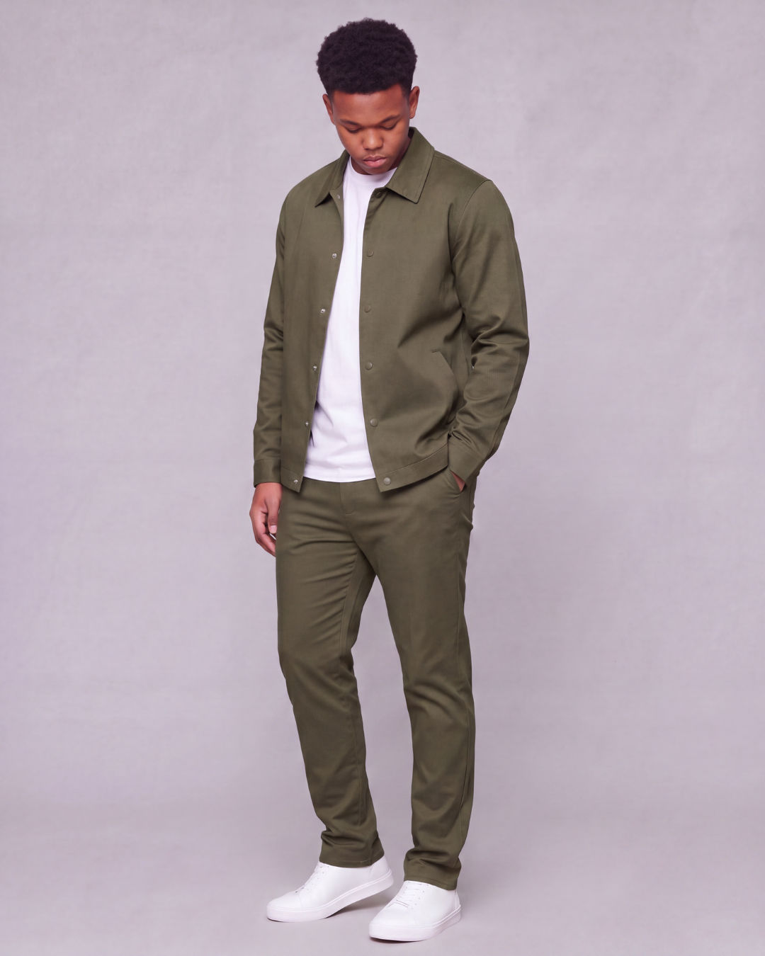 Boys' Classic Chino Pants + Coach Jacket Set