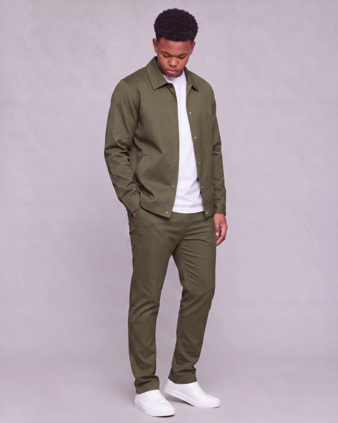 Boys' Classic Chino Pants + Coach Jacket Set
