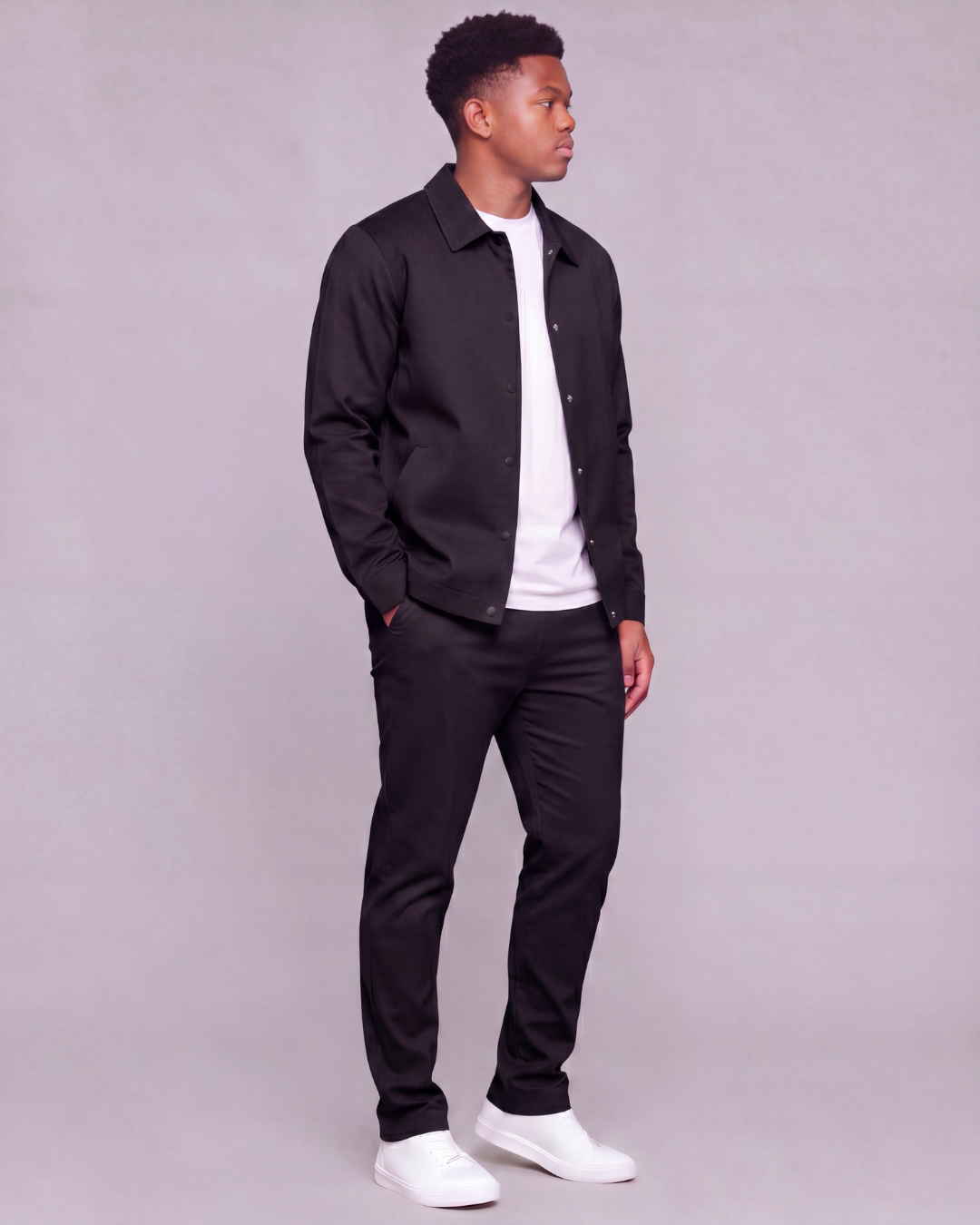 Boys' Classic Chino Pants + Coach Jacket Set