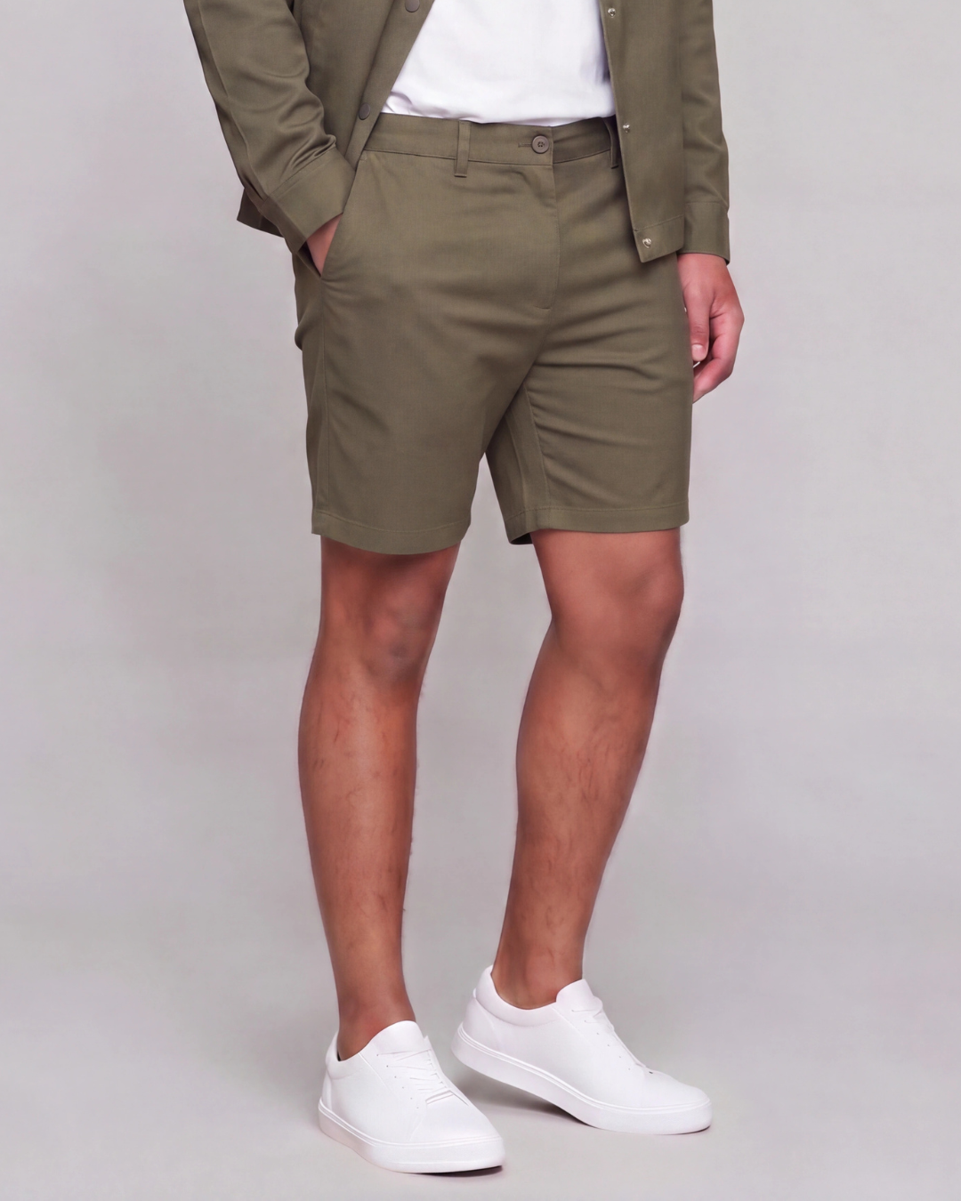 Boys' Classic Chino Shorts + Coach Jacket Set