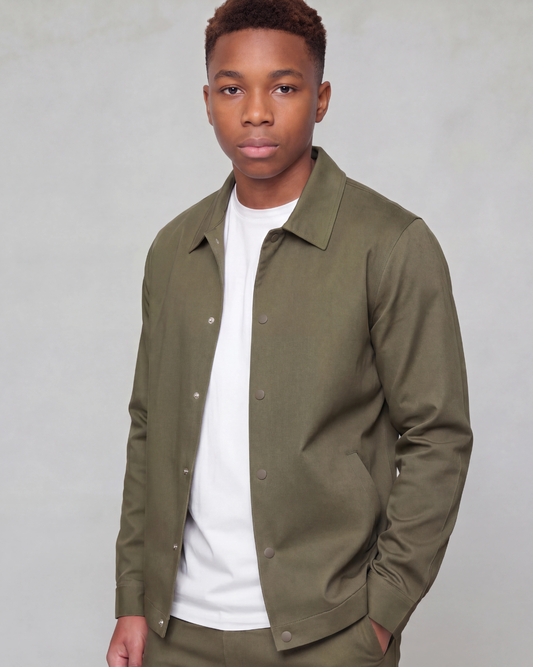 Boys' Classic Chino Shorts + Coach Jacket Set