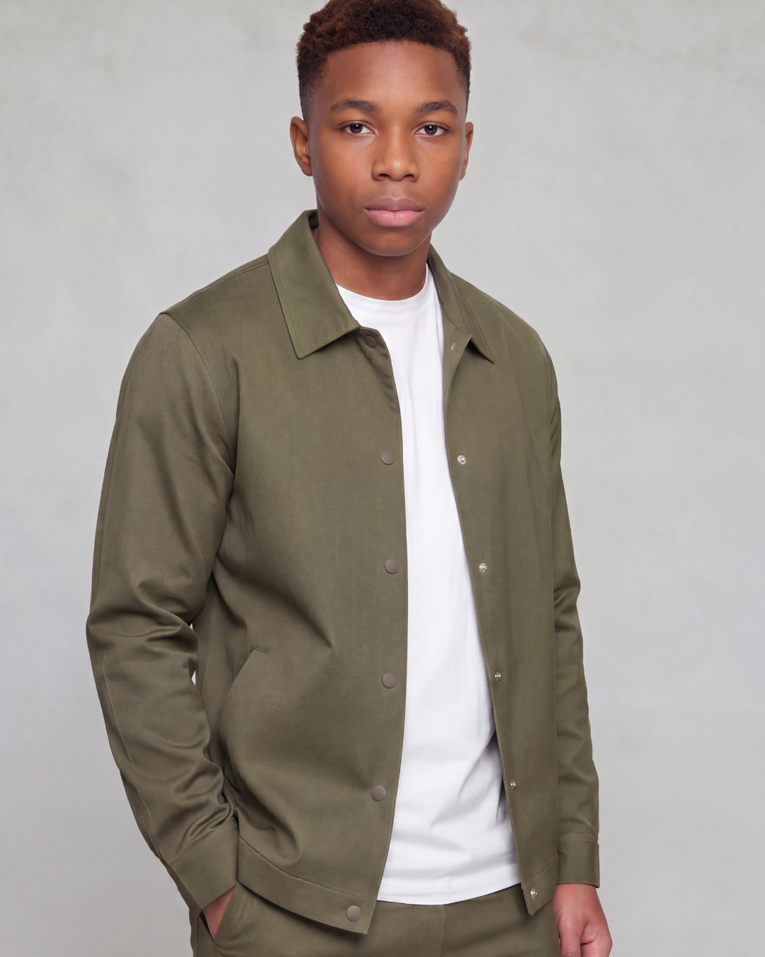 Boys' Classic Chino Shorts + Coach Jacket Set