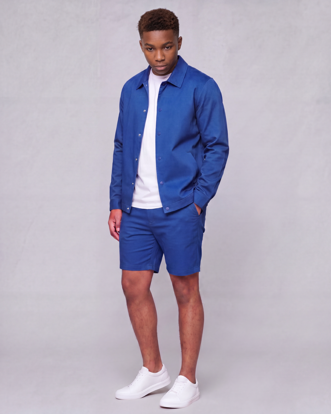 Boys' Classic Chino Shorts + Coach Jacket Set