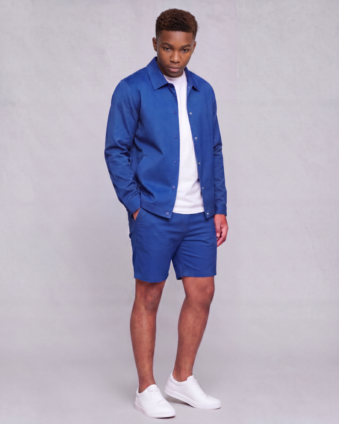 Boys' Classic Chino Shorts + Coach Jacket Set