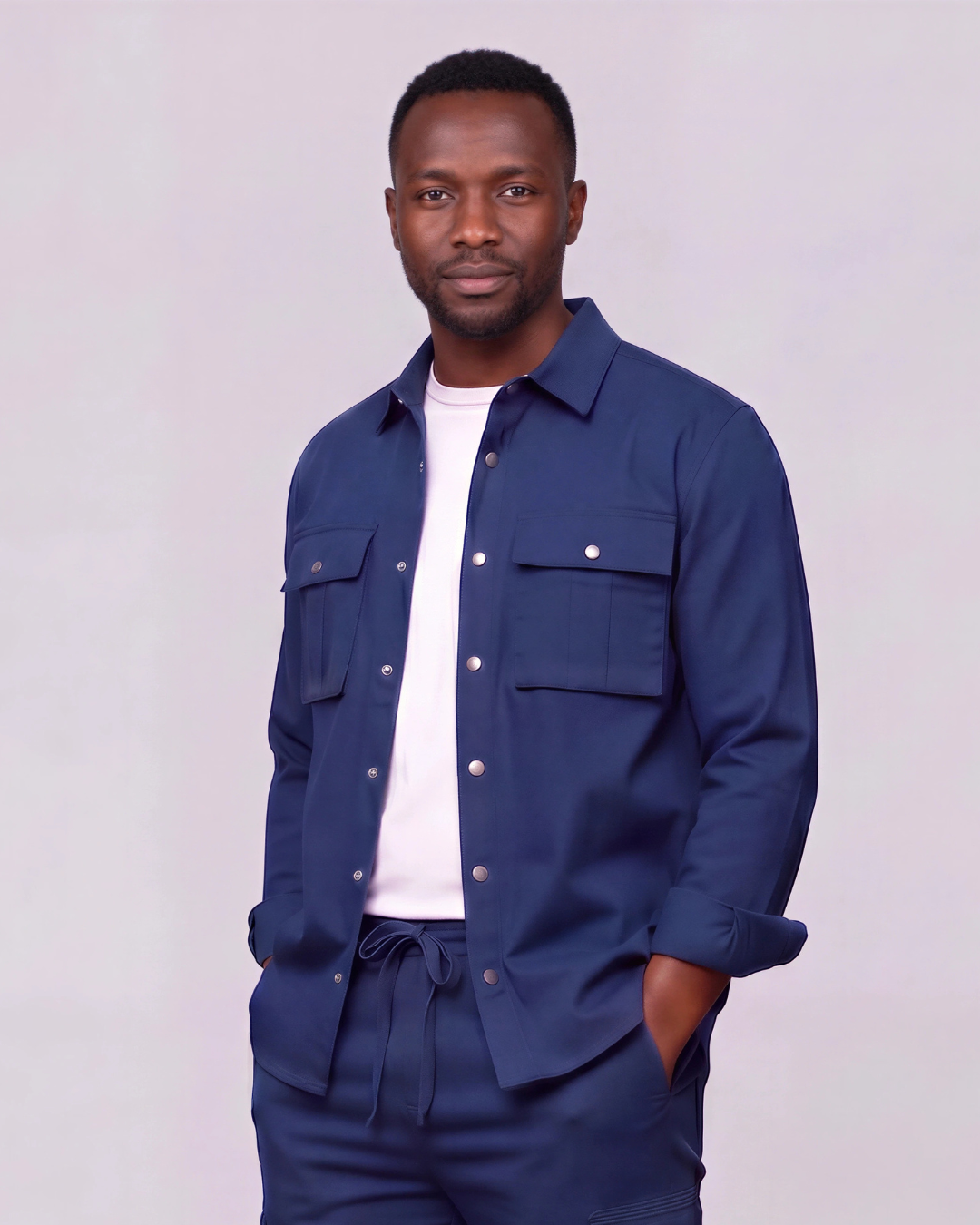 Men's Long-Line Overshirt