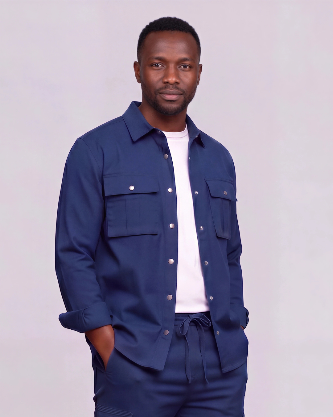 Men's Long-Line Overshirt
