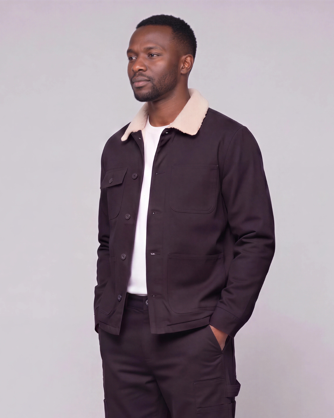 Men's Sherpa-Lined Chore Jacket