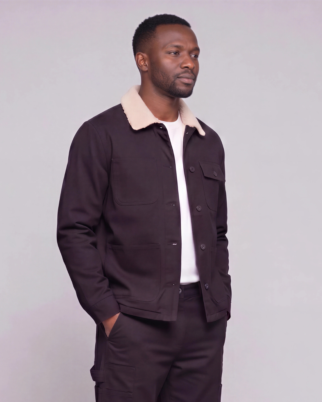 Men's Sherpa-Lined Chore Jacket