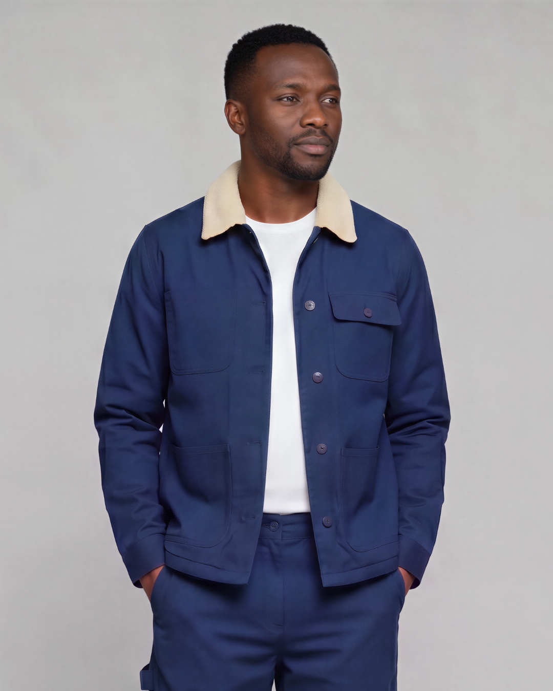 Men's Sherpa-Lined Chore Jacket