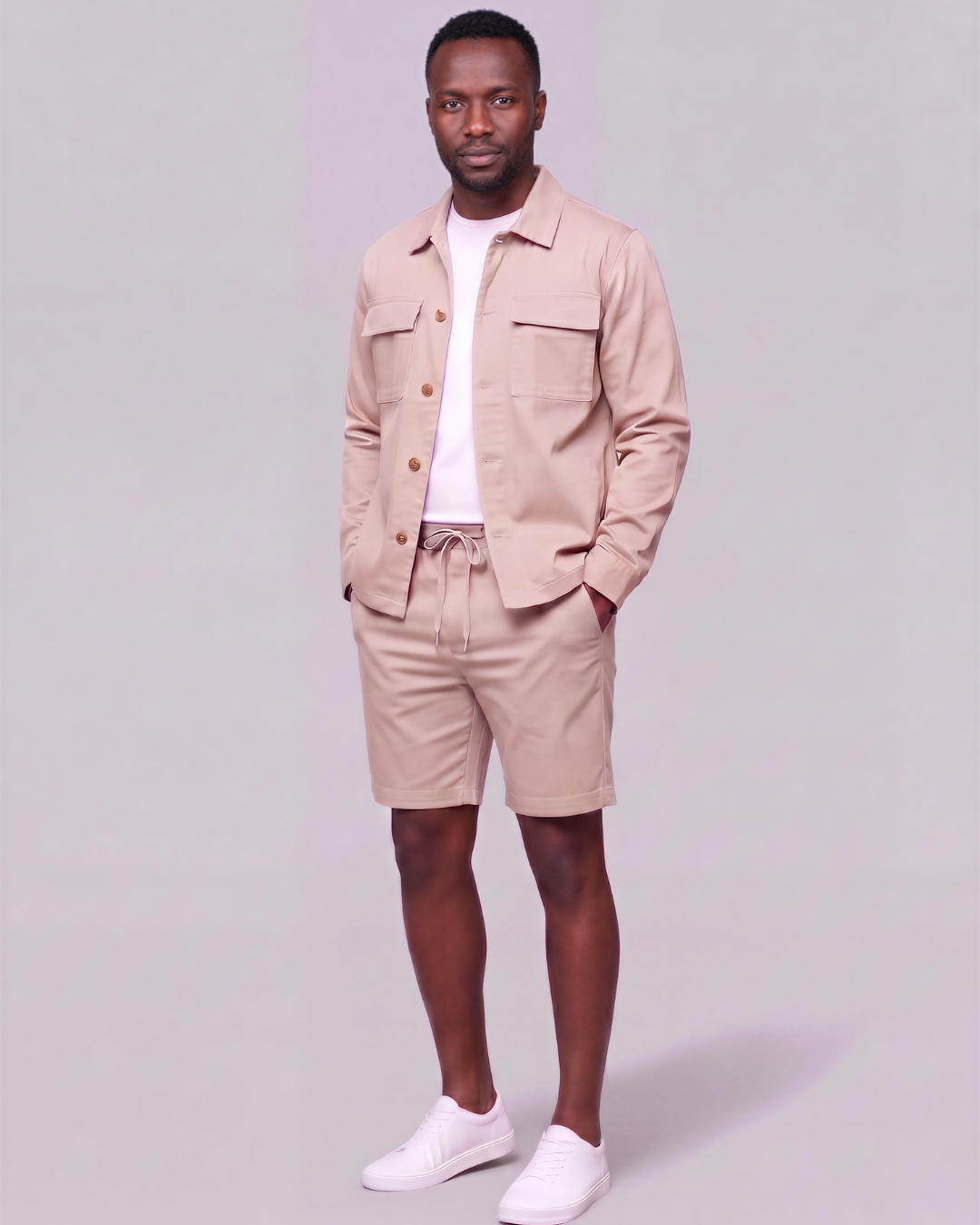Men's Drawstring Chino Shorts + Classic Field Jacket Set