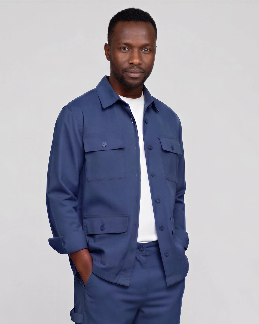 Men's Four-Pocket Utility Overshirt