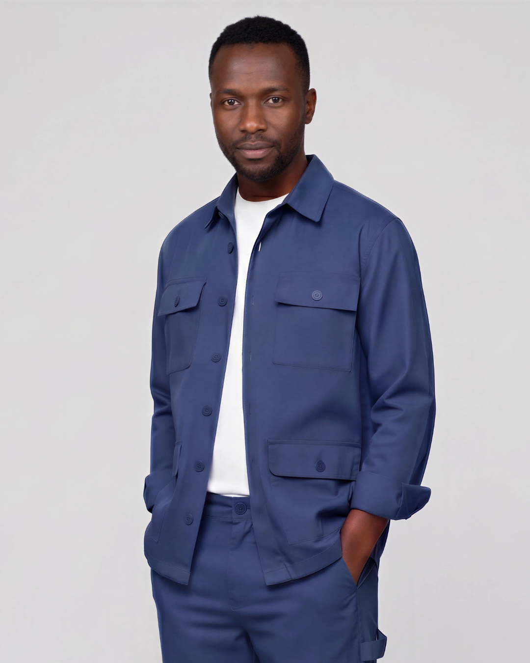 Men's Four-Pocket Utility Overshirt