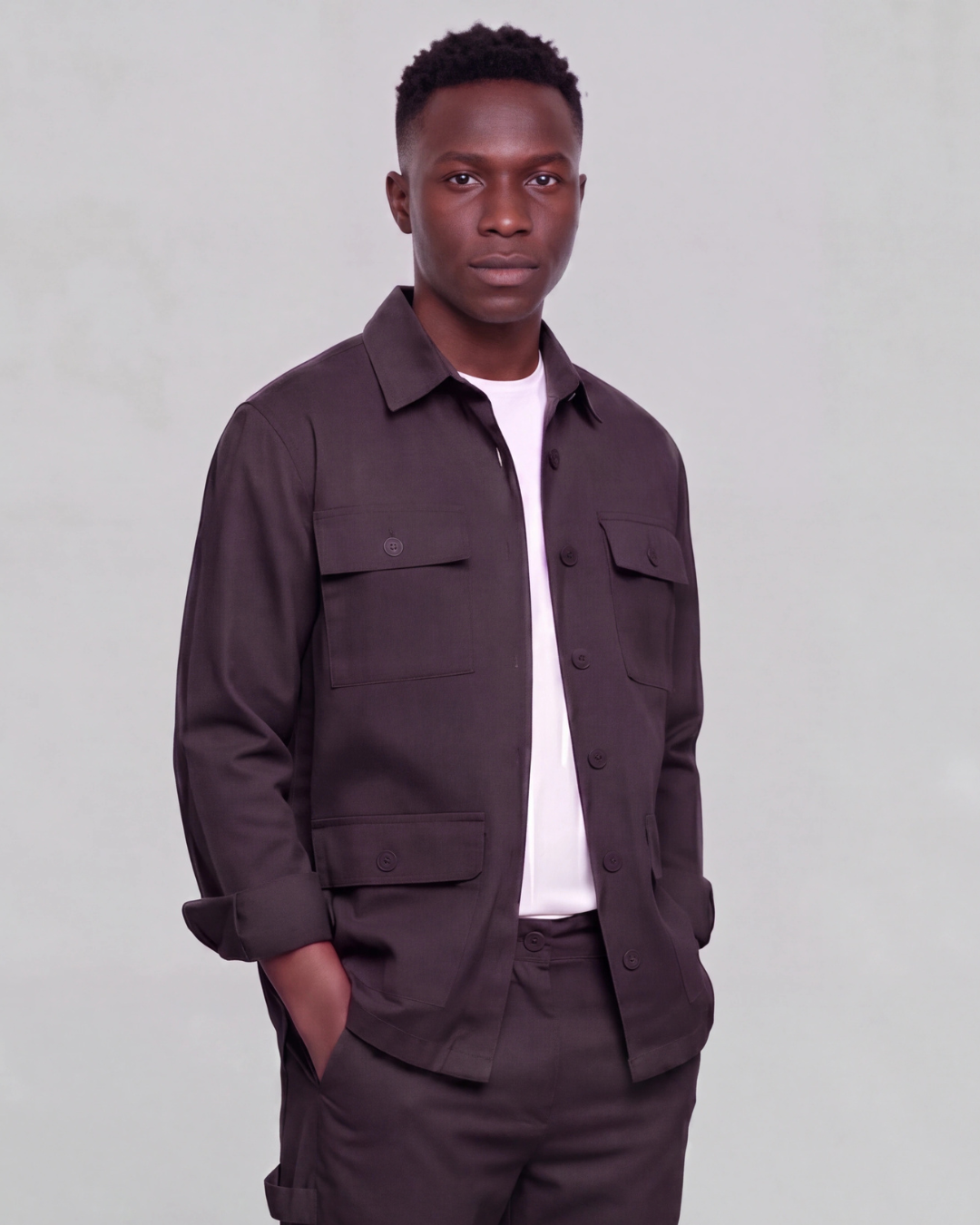 Men's Four-Pocket Utility Overshirt