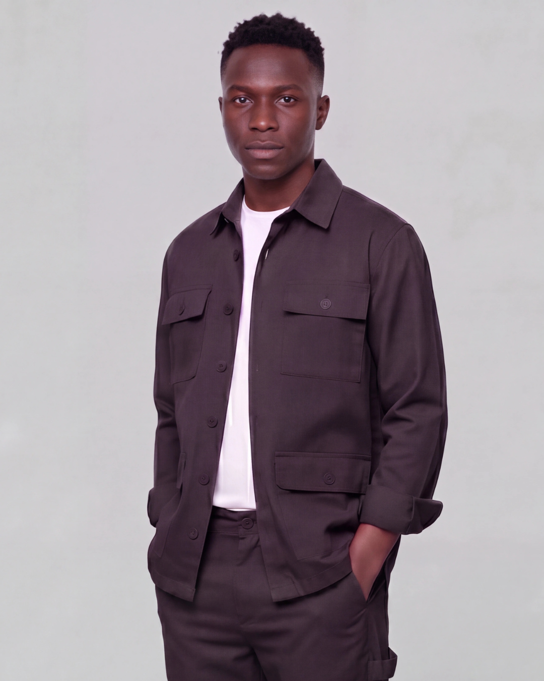 Men's Four-Pocket Utility Overshirt