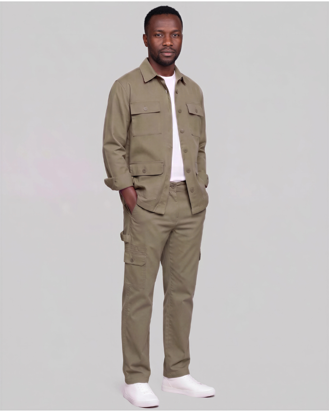 Men's Four-Pocket Utility Overshirt