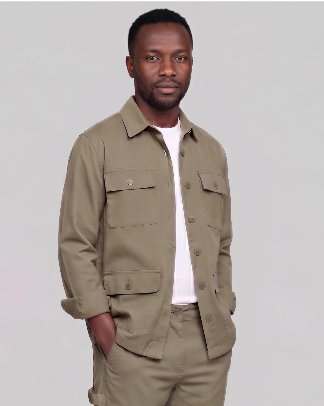 Men's Four-Pocket Utility Overshirt