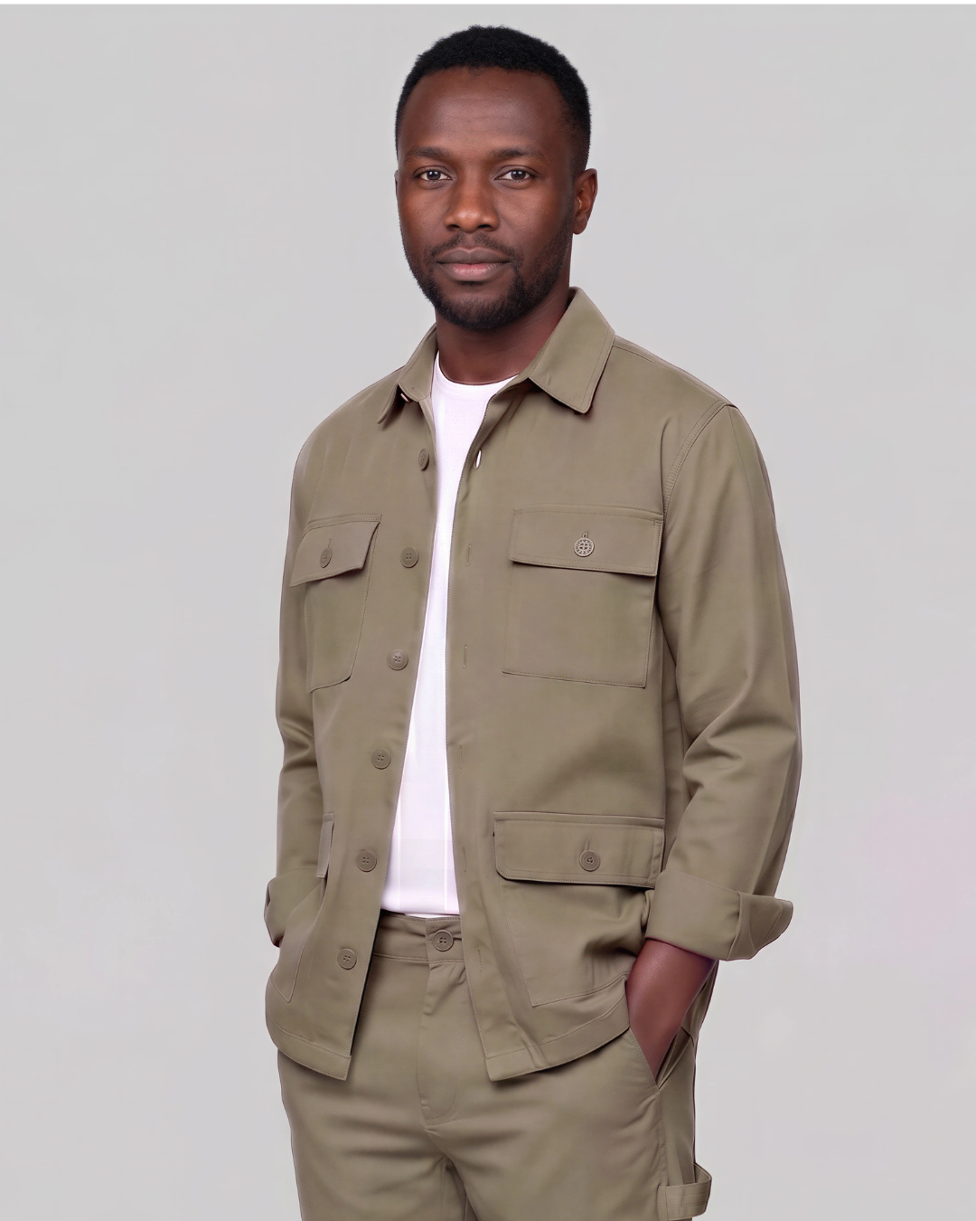 Men's Four-Pocket Utility Overshirt
