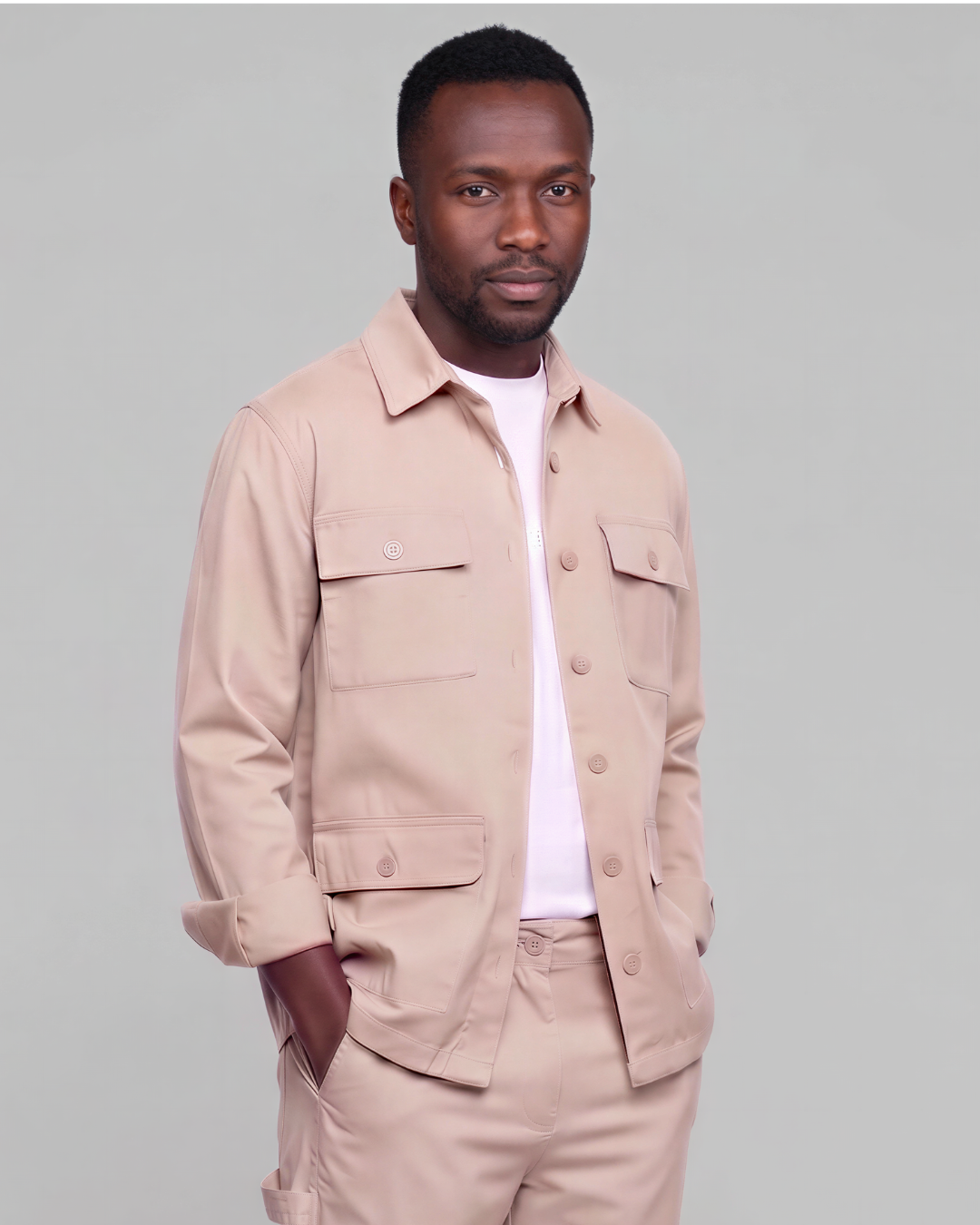 Men's Four-Pocket Utility Overshirt
