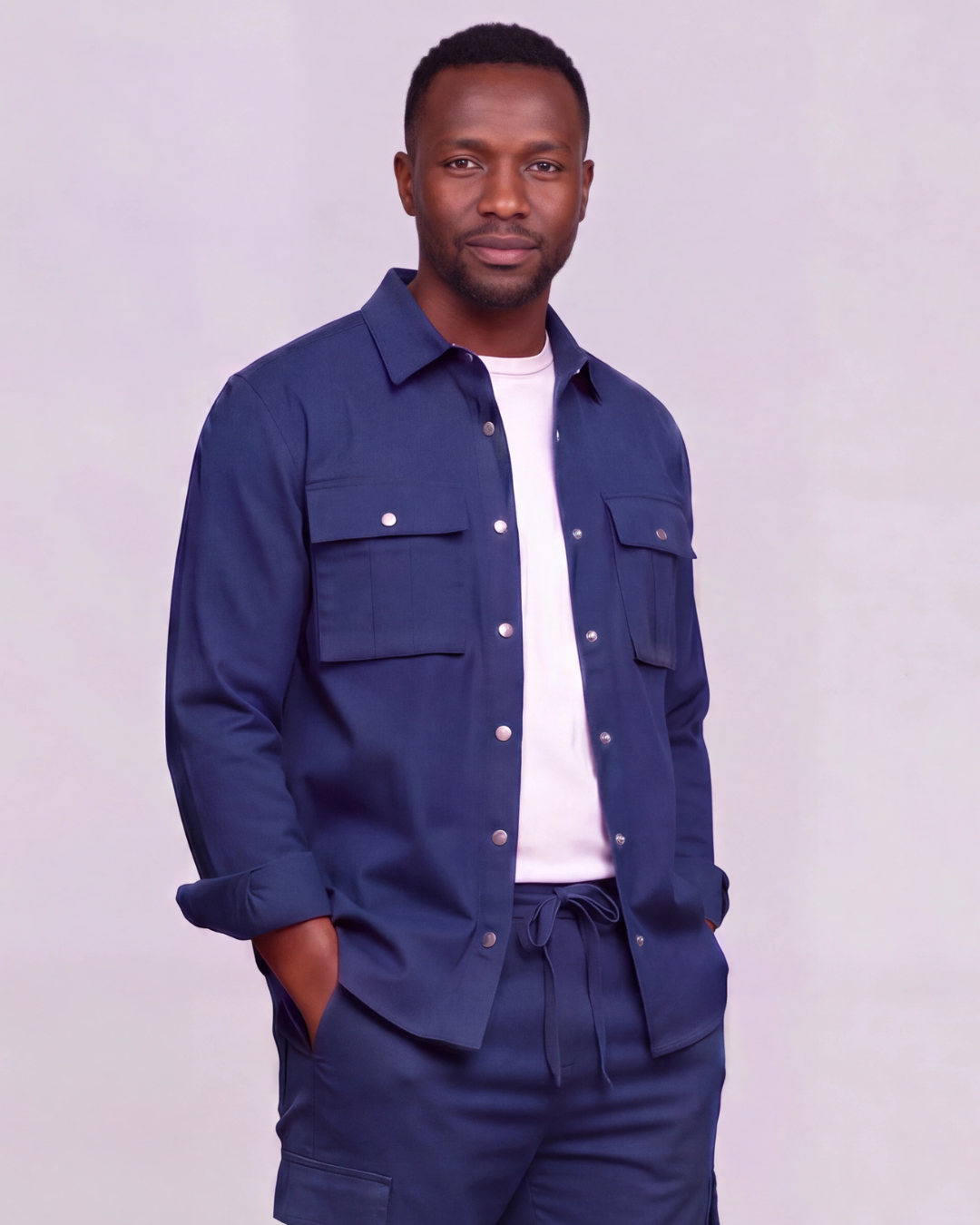 Men's Long-Line Overshirt