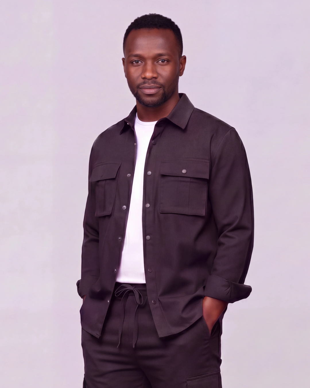 Men's Long-Line Overshirt