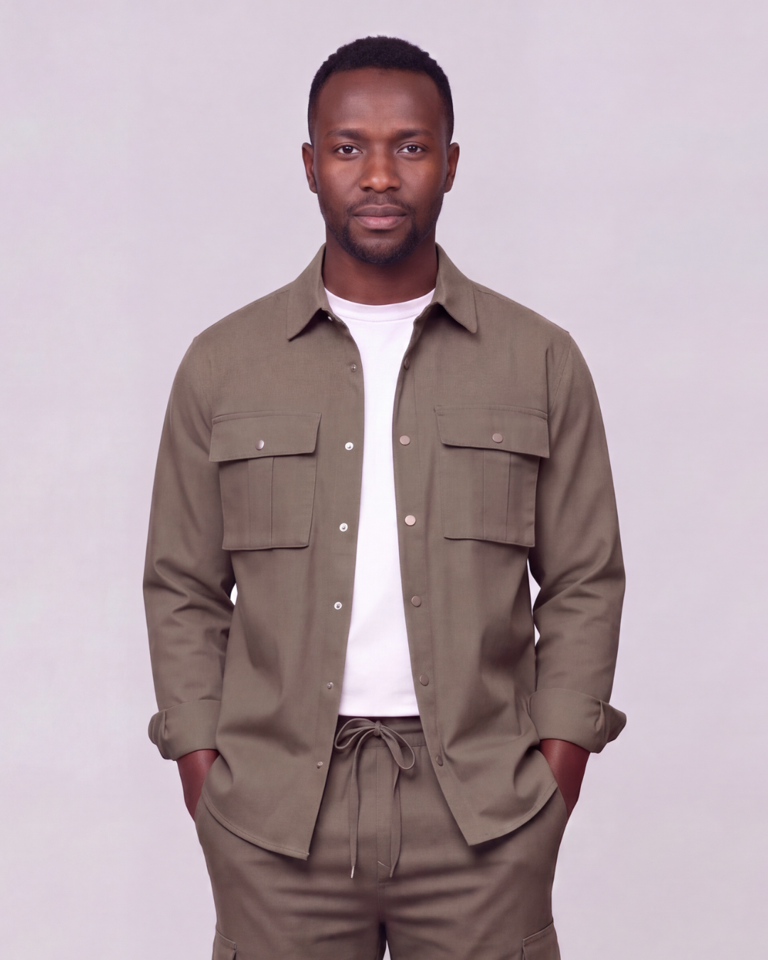 Men's Long-Line Overshirt