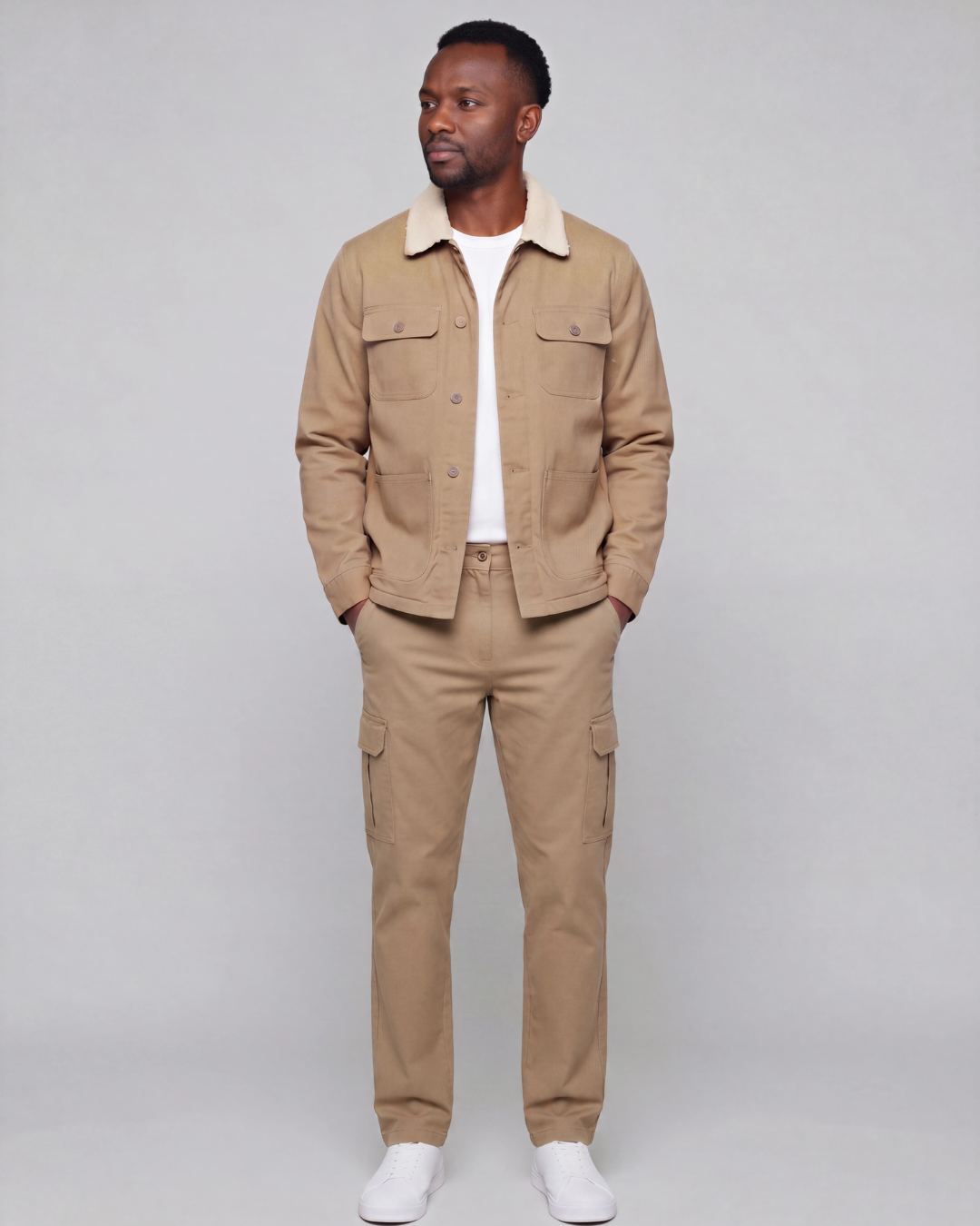 Men's Carpenter Utility Pants + Sherpa-Lined Chore Jacket Set