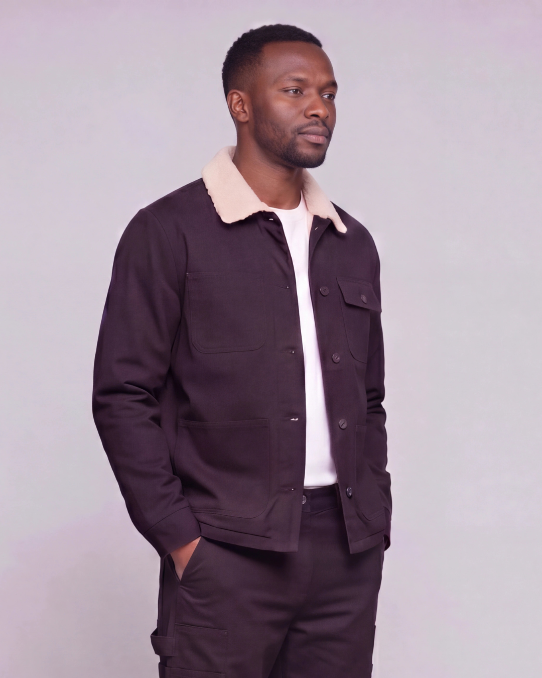 Men's Sherpa-Lined Chore Jacket