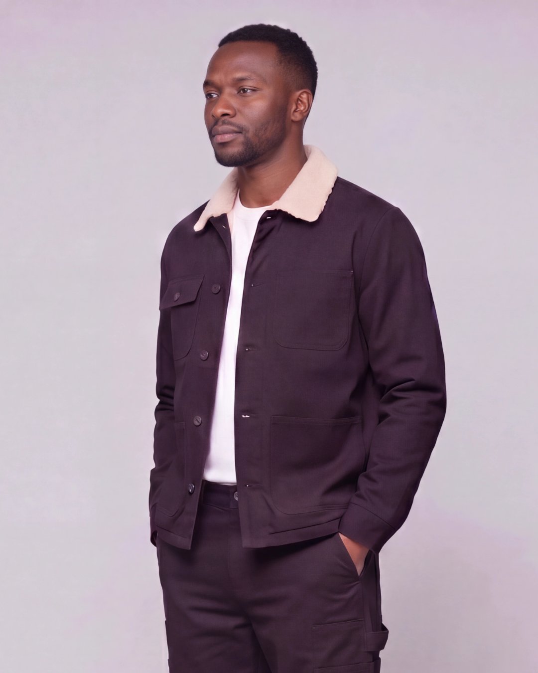 Men's Sherpa-Lined Chore Jacket
