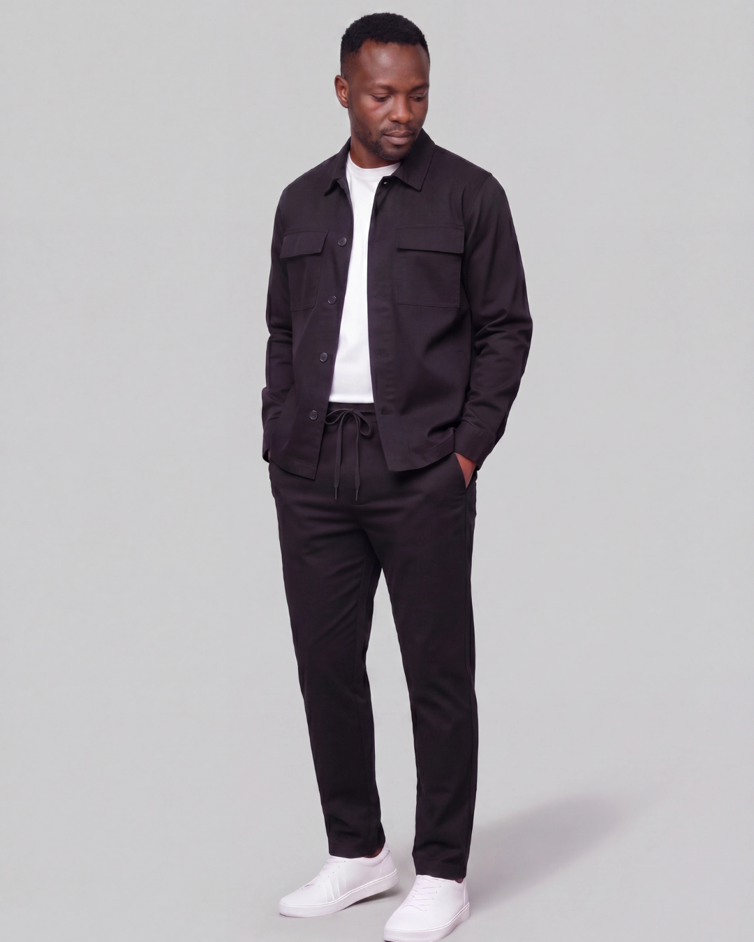 Men's Drawstring Chino Pants + Classic Field Jacket Set