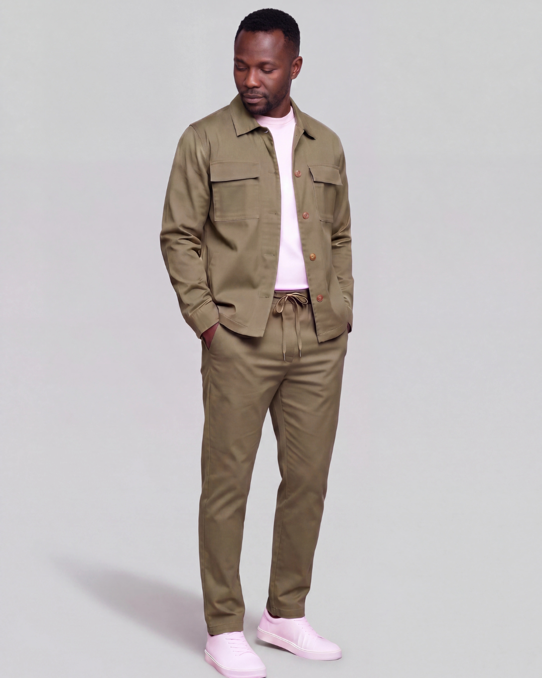 Men’s Drawstring Chino Pants