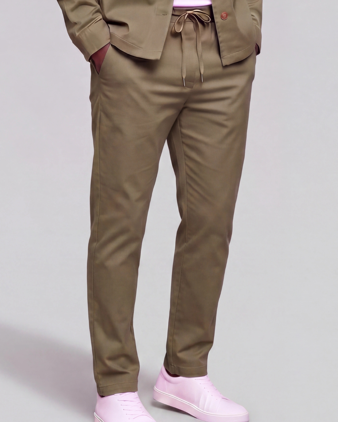 Men’s Drawstring Chino Pants