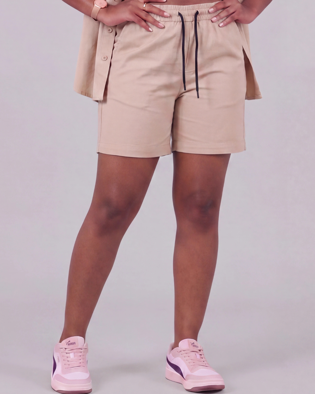 Women's Drawstring Chino Short