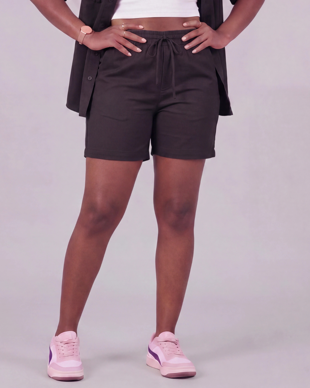 Women's Drawstring Chino Short